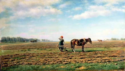 Ploughing the Field, 1871